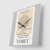 ファミリ – 壁時計 (傾斜)