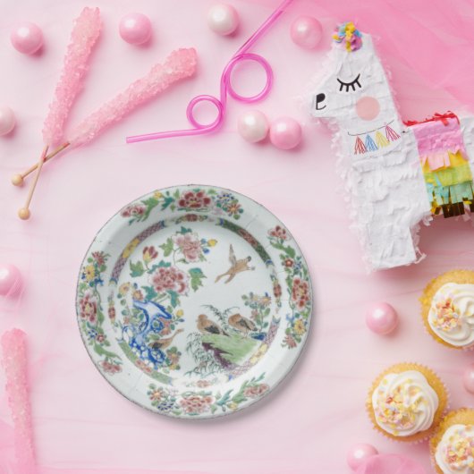 ファミレスバラフェイク陶磁器のチノイスリー鳥クレーン ペーパープレート (パーティー)