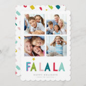 ファミ数々のリーPHOTO明るいカラフルのdabsファララ 案内状 (正面/裏面)