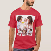 ファミ最高のリーエバーインスタグラム4フォトコラージュ Tシャツ (正面)