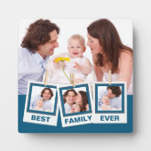 ファミ最高のリーエバーカスタム4 Photo Collage Blue フォトプラーク (正面)