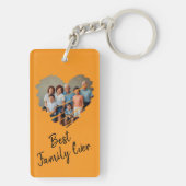 ファミ最高のリーEverカスタムフォトキーチェーン キーホルダー (裏面)
