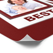 ファミ最高のリーEverカスタム Instagram 4フォトコラージュ ポスター (角)