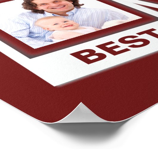 ファミ最高のリーEverカスタム Instagram 4フォトコラージュ ポスター (角)