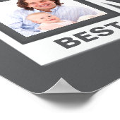 ファミ最高のリーEverカスタム Instagram 4フォトコラージュ ポスター (角)