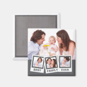 ファミ最高のリーEverカスタム Instagram 4フォトコラージュ マグネット (正面/裏面)
