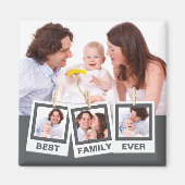 ファミ最高のリーEverカスタム Instagram 4フォトコラージュ マグネット (正面)