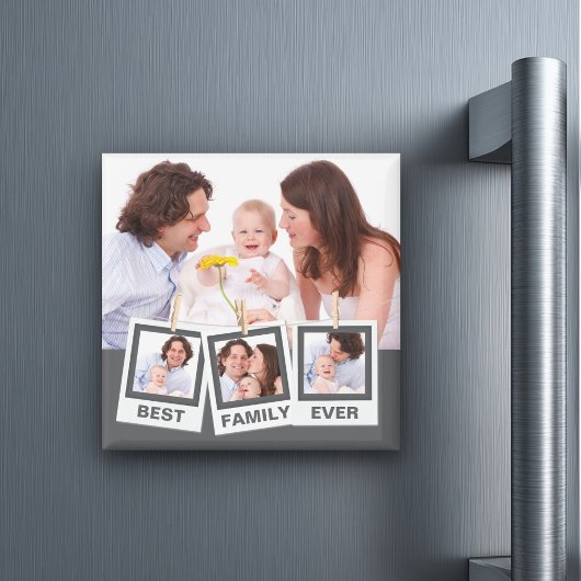 ファミ最高のリーEverカスタム Instagram 4フォトコラージュ マグネット