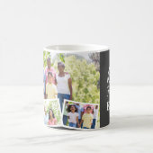 ファミ最高のリ・エバー4フォトコラージュ灰色 コーヒーマグカップ (中央)