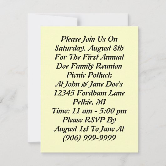 ファミ祝リと懇親会パーティの招待状 招待状 (裏面)