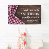 ファミ素朴リモダン懇親会ピクニックBBQパーティーツリー 横断幕 (インサイチュ)