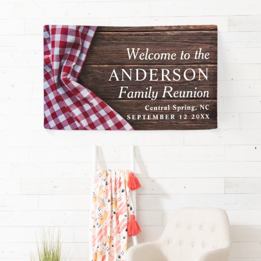 ファミ素朴リモダン懇親会ピクニックBBQパーティーツリー 横断幕 (インサイチュ)