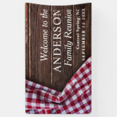 ファミ素朴リモダン懇親会ピクニックBBQパーティーツリー 横断幕 (縦)