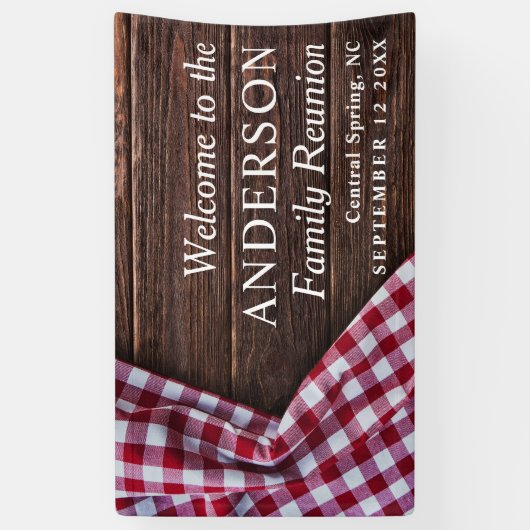 ファミ素朴リモダン懇親会ピクニックBBQパーティーツリー 横断幕 (縦)