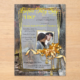 ファミ素朴リーストーン小屋 アクリル招待状