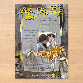 ファミ素朴リーストーン小屋 アクリル招待状