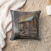 ファミ素朴リーストーン小屋 クッション (ブランケット)