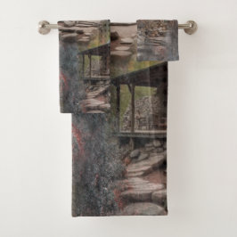 ファミ素朴リーストーン小屋 バスタオルセット