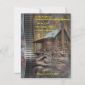 ファミ素朴リーストーン小屋 案内状 (裏面)