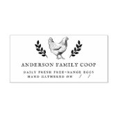 ファミ素朴リーファームヴィンテージ卵カートン ラバースタンプ (インプリント)