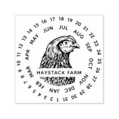 ファミ素朴リーファーム卵カートン有効期限スタンプ セルフインキングスタンプ (デザイン)