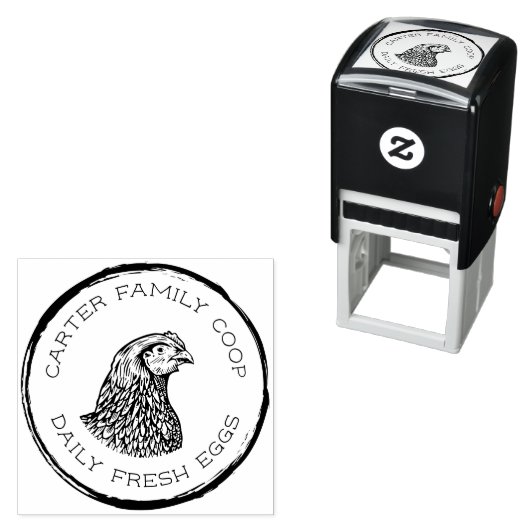 ファミ素朴リーファーム生卵カートン セルフインキングスタンプ (インサイチュ)