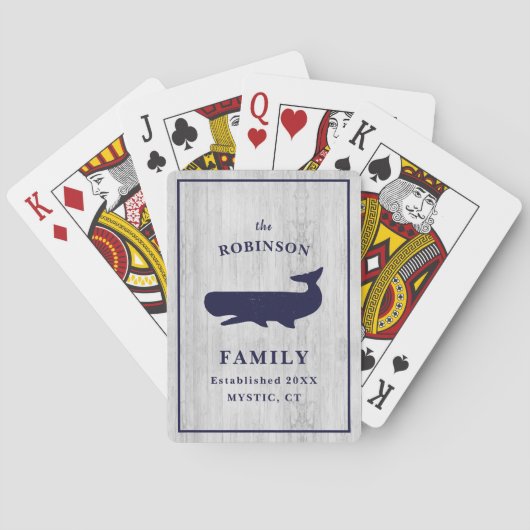 ファミ航海のリーネームモノグラムビーチハ素朴ウス トランプ (裏面)