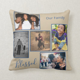 ファミ賛美リー写真コラージュ クッション