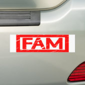 ファムスタンプ バンパーステッカー (車上)