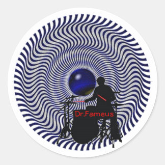 ファメウス博士6 3inステッカー ラウンドシール