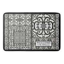 ファモダンームハウスウェルカムブラックアンドホワイトファミリー