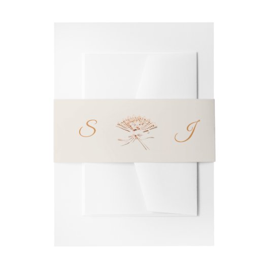 ファモノグラムのンビクトリアンテーマ 招待状ベリーバンド (正面例)