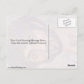 ファユムミーポートレートバイローマ – エジプトのマスター ポストカード (裏面)