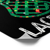 ファラおもしろいラクロス選手ラックスクリスマス ポスター (角)