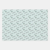 ファラウィンターワンダーランドフォレストウッドランド動物 ラッピングペーパーシート (正面2)