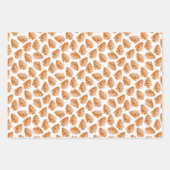 ファラウォーター色ジンジャーブレッドCookieクリスマス ラッピングペーパーシート (正面3)