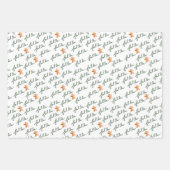 ファラウォーター色ジンジャーブレッドCookieクリスマス ラッピングペーパーシート (正面2)