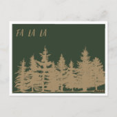 ファラエレガントラモダンフォトエバーグリーンクリスマス ポストカード (裏面)