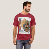 ファラオのように旅する Tシャツ (正面フル)