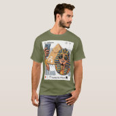 ファラオのように旅する Tシャツ (正面フル)