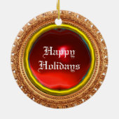 ファラオのチャリオットウマ セラミックオーナメント (裏面)