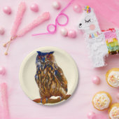 ファラオのワシミミズクの紙皿 ペーパープレート (パーティー)