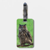 ファラオのワシミミズクの荷物のラベル ラゲッジタグ (裏面縦)