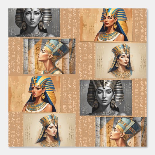ファラオの壁画 - 古代エジプト美術  壁紙 (正面)