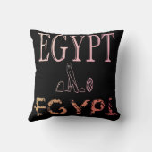 ファラオの夢の枕 – エジプトをテーマにしたクッション クッション (裏面)