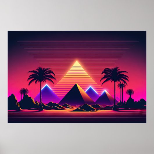 ファラオの未来的ネオン夢 ポスター (正面)