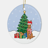 ファラオの猟犬のクリスマスのオーナメント セラミックオーナメント (左)