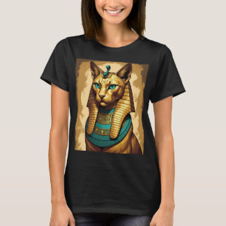 ファラオの猫古代エジプト Tシャツ