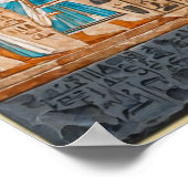 ファラオの生涯の壁画 ポスター (角)