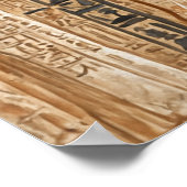 ファラオの生涯の壁画 ポスター (角)